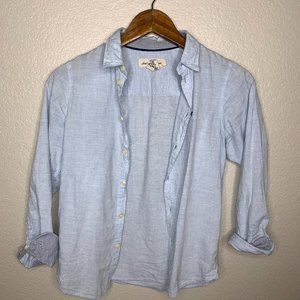 Boys H&M Lightweight Light Blue Button Down Shirt